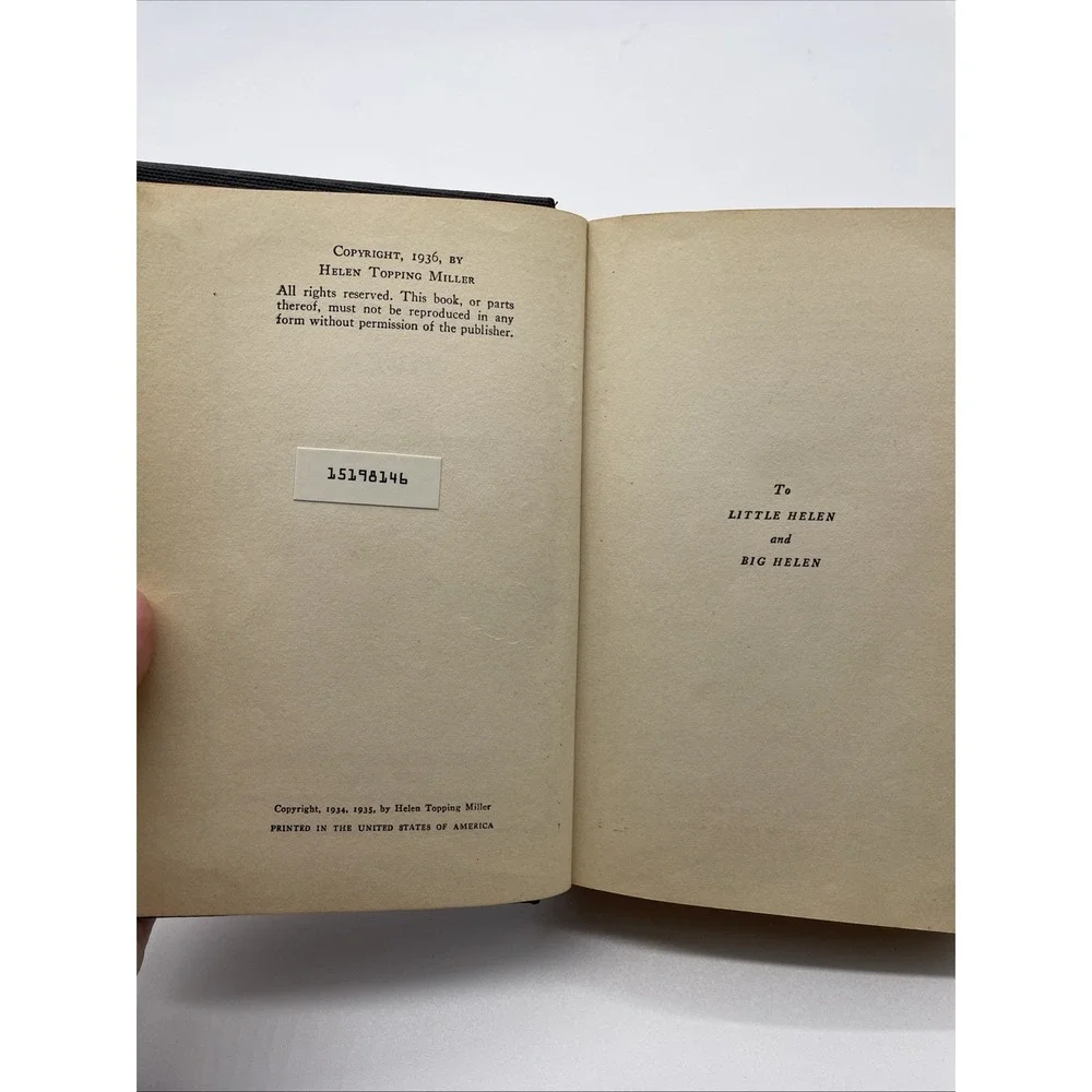 Helen Topping‎ Miller Book-Whispering River- Hardcover 1936